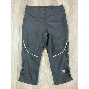 Mountain Hardwear Mens Tight Black Leggings Crop Capri Workout Baselayer Pants S